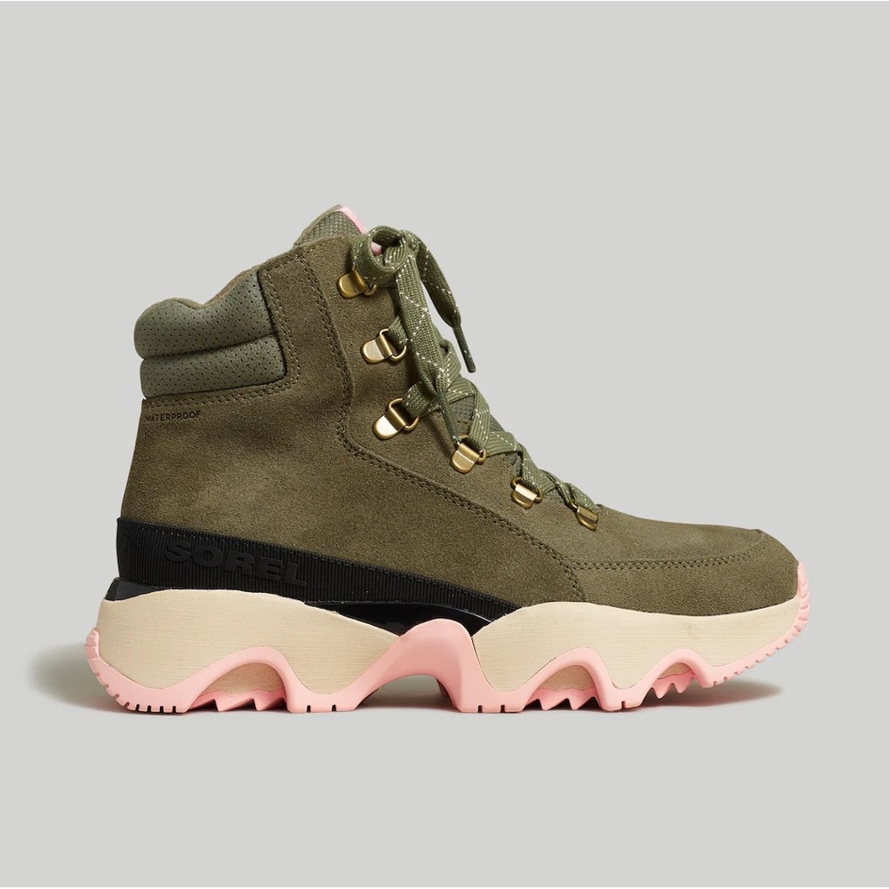Sorel Kinetic Impact Conquest Sneaker Boot Size 7.5 NWOB Waterproof Suede - Picture 2 of 10